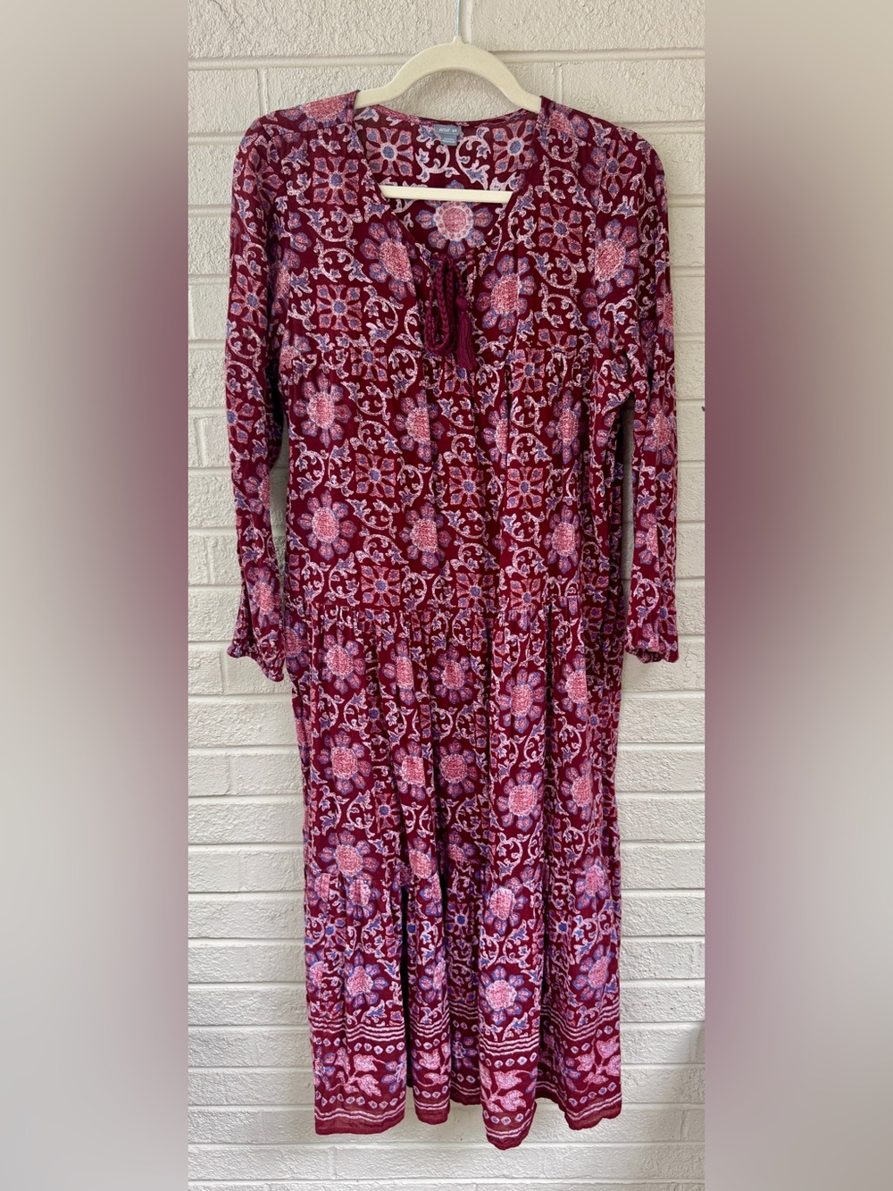 Aerie Maxi Printed Dress. 100% Cotton.
